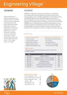 GEOBASE Fact Sheet