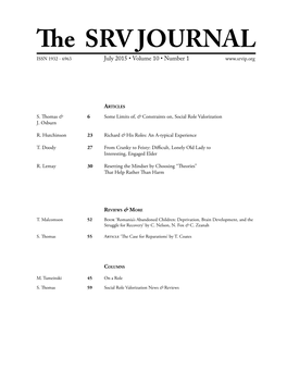 The SRV JOURNAL