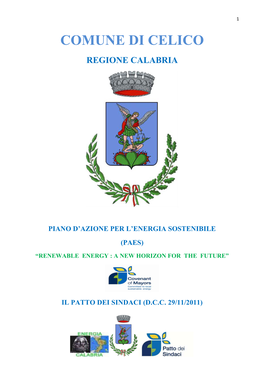 Comune Di Celico Regione Calabria