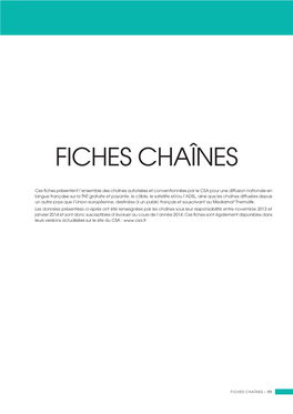 Fiches Chaînes