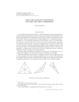 What Are Lyapunov Exponents, and Why Are They Interesting?