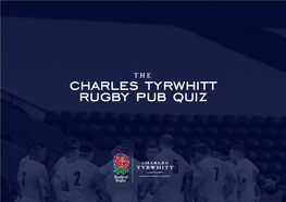 Charles Tyrwhitt Rugby Pub Quiz