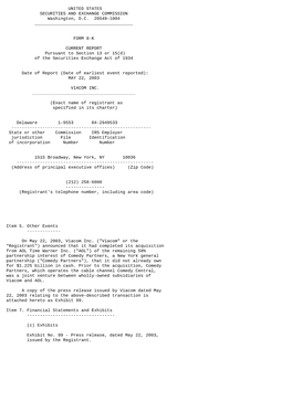 UNITED STATES SECURITIES and EXCHANGE COMMISSION Washington, D.C. 20549-1004 FORM 8-K CU