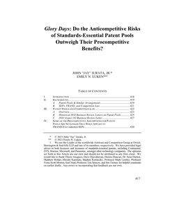 Do the Anticompetitive Risks of Standards-Essential Patent Pools Outweigh Their Procompetitive Benefits?