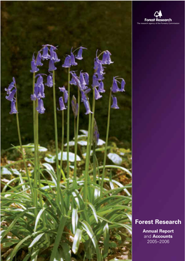 Forest Research Annual Report and Accounts 2005–2006