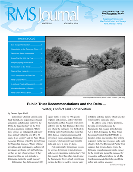 Public Trust Recommendations and The