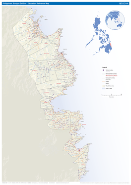 Philippines: Surigao Del Sur - Education Reference Map