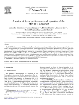 A Review of 9-Year Performance and Operation of the MOPITT Instrument