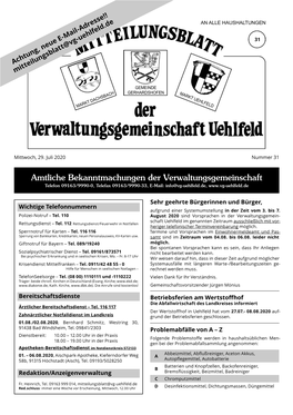 Mitteilungsblatt@Vg-Uehlfeld.De