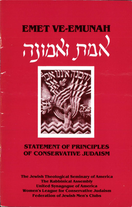 Statement of Principles of Conservative Judaism