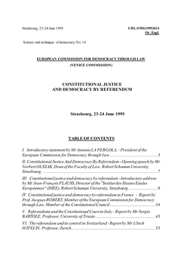 Constitutional Justice and Democracy by Referendum