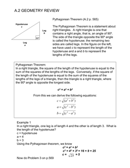 A.2 Geometry Review