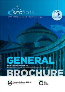 ITA - AITES General Assembly and World Tunnel Congress ITA - AITES General Assembly and World Tunnel Congress NAPLES 2019 , 2018 Th