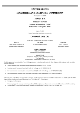 United States Securities and Exchange Commission Form