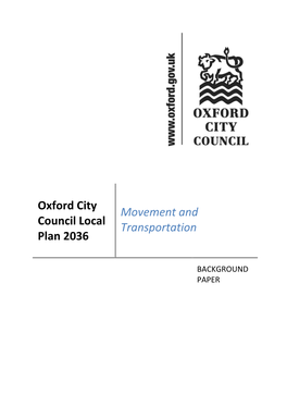 Oxford City Council Local Plan 2036