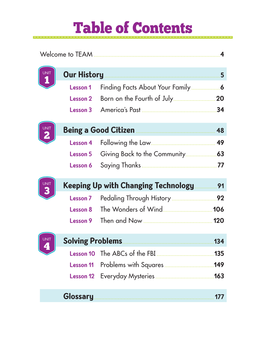 Table of Contents