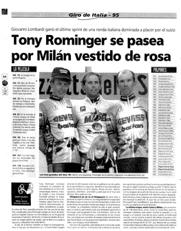 Tony Rominger Se Pasea Por Miin Vestido De. Rosa;1] LA PELICULA;0]