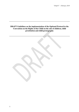 DRAFT Guidelines on the Implementation of the Optional