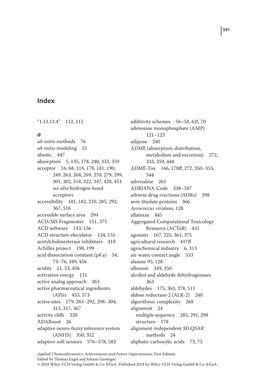 112, 115 Ab Initio Methods 76 Ab Initio Modeling 55 Abiotic 447 Absorption