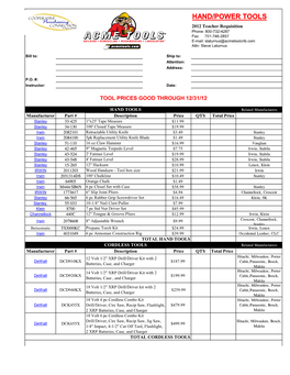 MSC Acme Tool Req Form 2012.Xlsx