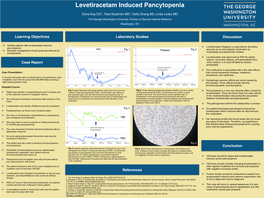 Levetiracetam Induced Pancytopenia