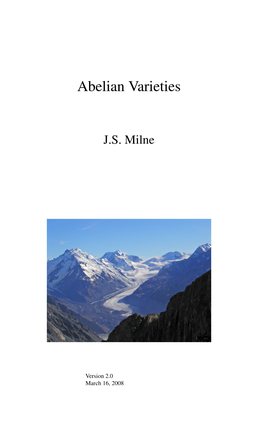 Abelian Varieties