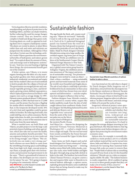 Sustainable Fashion