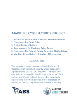 Maritime Cybersecurity Project