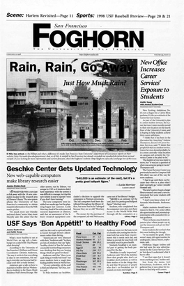 Geschke Center Gets Updated Technology USF Says 'Bon Appetit