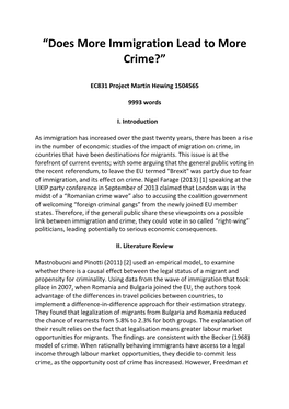 “Does More Immigration Lead to More Crime?”