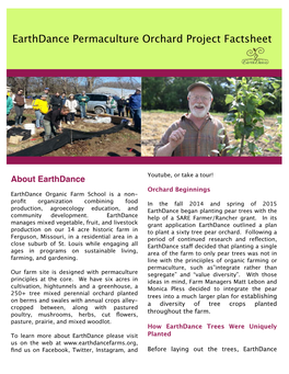 Permaculture Orchard Fact Sheet Editable