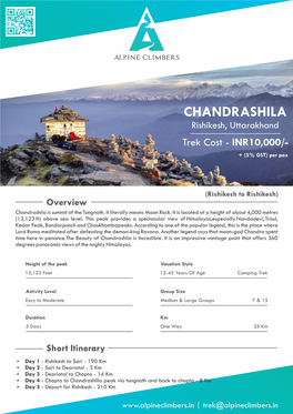 Chandrashilla Trek Itinerary.Cdr