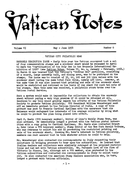 Vatican Notes