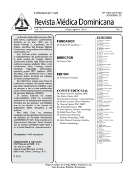 REVISTA MED. Vol. 71