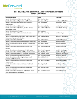 Legislative Senate Committees