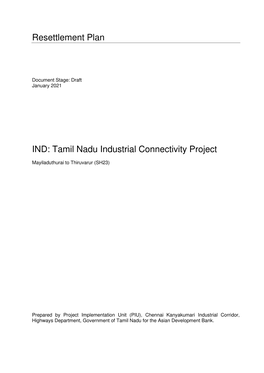 Tamil Nadu Industrial Connectivity Project: Mayiladuthurai to Thiruvarur