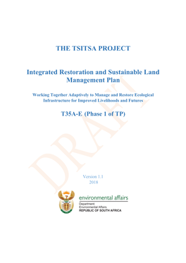 THE TSITSA PROJECT Integrated Restoration and Sustainable Land