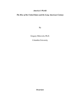 The Rise of the United States and the Long American Century by Gregory