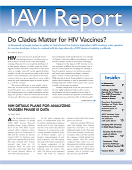Do Clades Matter for HIV Vaccines?