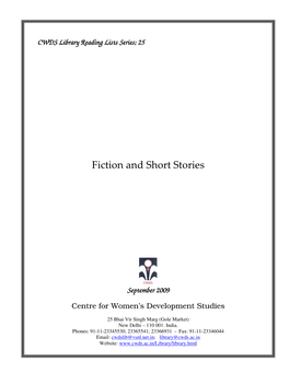 Fiction and Short Stories