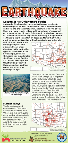 Lesson 3: It's Oklahoma's Faults