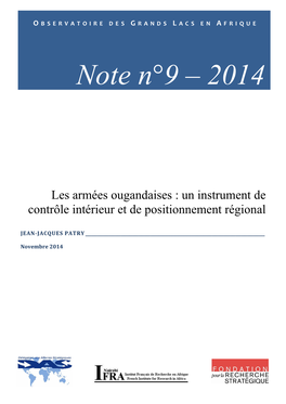 Note N°9 – 2014