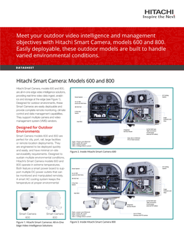 Hitachi Smart Camera, Models 600 and 800