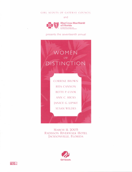 Event Program: 17Th Annual Women of Distinction