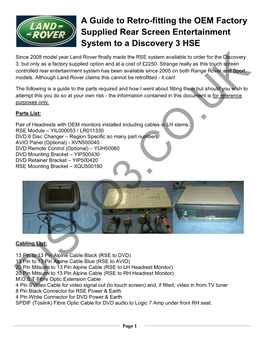 RSE Retrofit Guide