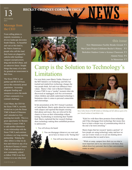 Camp Is the Solution to Technology's Limitations