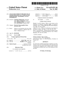 (12) United States Patent (10) Patent No.: US 6,471,971 B1 Wollenweber Et Al