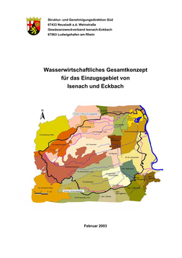 Wasserwirtschaftliches Gesamtkonzept Für Das Einzugsgebiet Von Isenach Und Eckbach