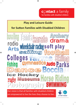 Play and Leisure Guide for Sutton Families with Disabled Children