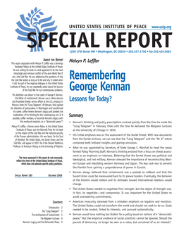 Remembering George Kennan Does Not Mean Idolizing Him